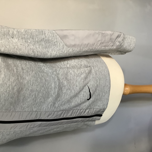 Nike Full Zip Track Top - Size S - Grey Marl - Fitted - Cotton - P2P 18” - Picture 5 of 9